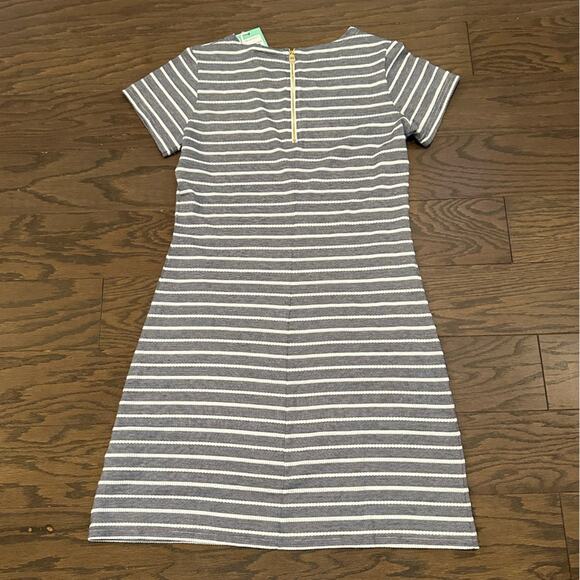 Sail To Sable Navy and White Rope Stripes Dress Size Medium NWT - Picture 2 of 10